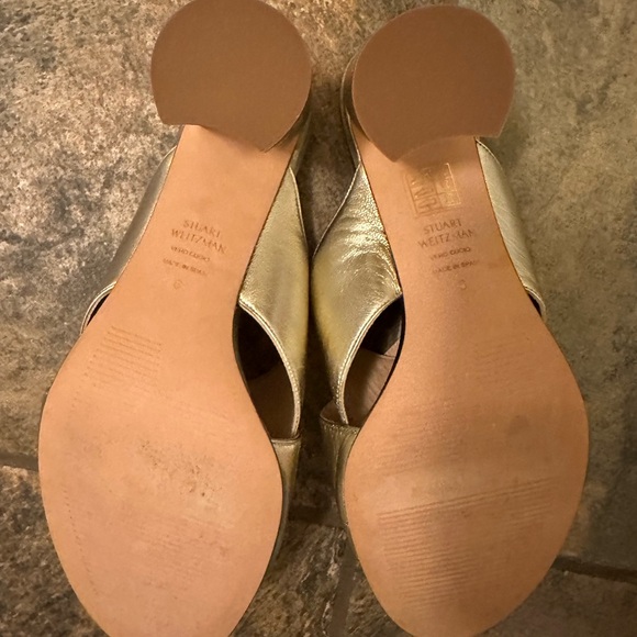 Women’s Stuart & Weitzman Gold Shoes - Picture 4 of 5